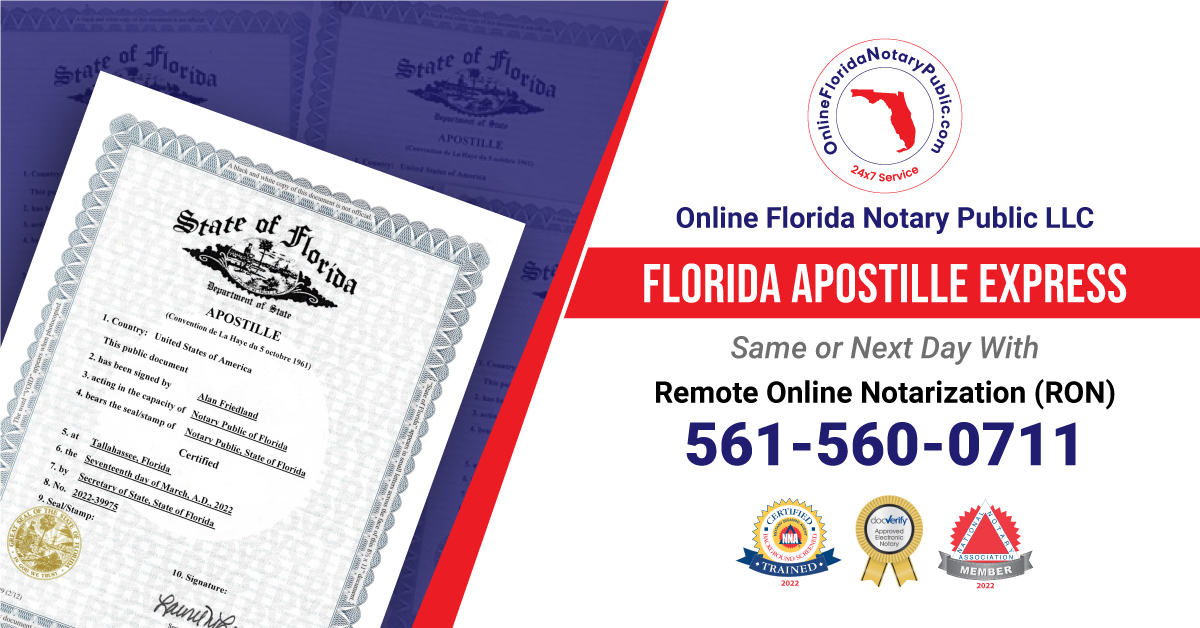 Online Florida Notary Public - RON Services